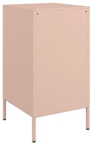 Mesa de cabeceira 36x39x68 cm aço rosa
