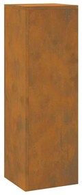 Suportes para Plantas ao Ar Livre Pilar 2 pcs 24x24x75 cm Aço Envelhec