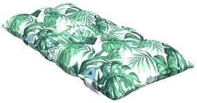 Almofadões cadeira de encosto baixo 6 pcs oxford padrão folhas