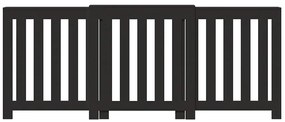 Cobertura de radiador 205x21,5x83,5 cm derivados madeira preto