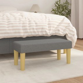 346625 vidaXL Banco 70x30x30 cm tecido cinzento-escuro