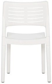 Cadeiras de jardim 2 pcs polipropileno branco