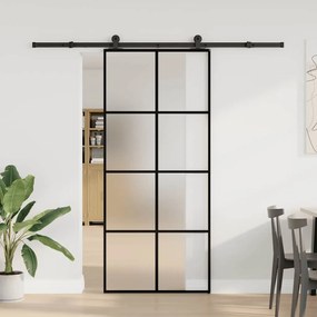 Porta deslizante c/ conj. ferragens 90x205cm vidro ESG/alumínio
