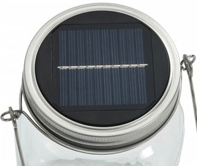 Luz solar de vidro para exterior 12 pcs branco quente