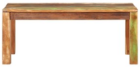 Mesa de centro 110x55x40 cm Madeira Sólida Recuperada