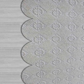 Tapete Wookece292 – Branco, Cinza e Preto – 80x50 cm | Tribo Home