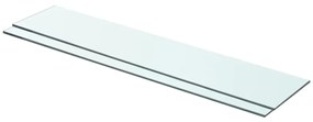vidaXL Prateleiras 2 pcs 70x15 cm vidro transparente