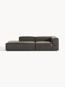 Módulo com chaise longue em pele Lennon