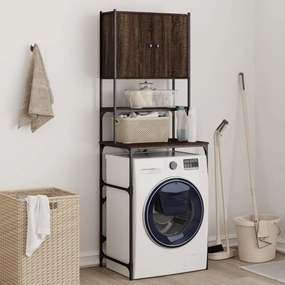 vidaXL Armário máquina de lavar roupa 68x48,5x194 cm carvalho castanho