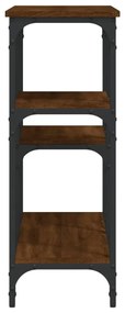 Mesa consola 102x29x75 cm derivados madeira carvalho castanho