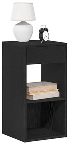 Mesa de cabeceira com gaveta 35x34x66,5 cm carvalho castanho