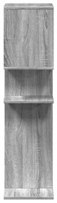 Estante divisória 92x29x112 cm derivados madeira cinza sonoma