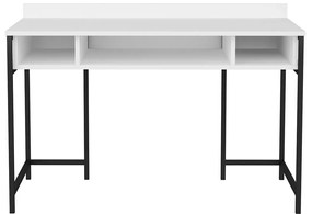 Secretária de Estudo Alma - Preto e Branco - 120x60x74,8 cm