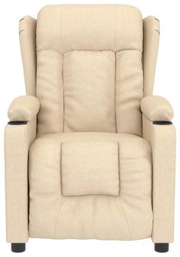 Poltrona de massagens tecido cor creme