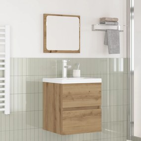 vidaXL Conjunto de Móveis para Banheiro 3 pcs Carvalho Preto e Branco