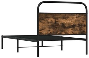 Estrutura cama s/ colchão derivados de madeira carvalho fumado