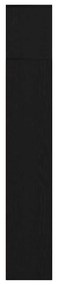 Estantes 3 pcs Carvalho Preto 36x30x143 cm Madeira engenheirada