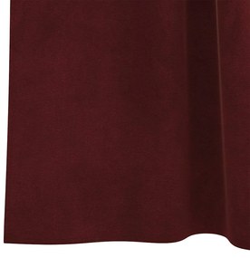 Cortinas Blackout vidaXL com Laços de Pendurar 2 pcs Bordô Veludo