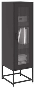 vidaXL Móvel alto 36x39x123 cm aço laminado a frio preto