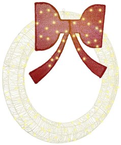 vidaXL Guirlanda com 150 LEDs Branco quente 120 cm Acrílo