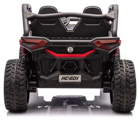 Carro elétrico infantil DRACO 24V 2 Lugares 4x4, Rodas Borracha Vermelho