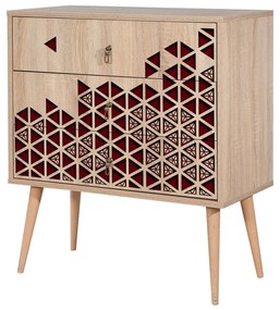 Cômoda Trio – Carvalho Sonoma – 80x90x40 cm