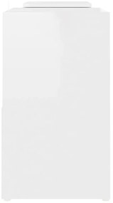 Móvel de TV 104x30x52 cm derivados de madeira branco brilhante