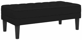 Banco vidaXL Preto 113x57x39 cm Tecido