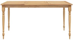 Mesa de bar dobrável 90x65x105 cm madeira de teca maciça