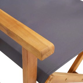 Cadeiras de realizador 2 pcs madeira de acácia maciça
