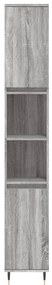 3 pcs Conjunto móveis casa de banho madeira proc. cinza sonoma
