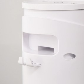 HOMCOM Ventoinha de Coluna Oscilante 45 W com Controlo Remoto Temporizador de 12h 3 Velocidades 3 Modos Ecrã LED e Alça de Transporte para Dormitório Ø31,5x93 cm Branco