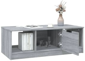 Mesa de centro 102x50x36cm derivados de madeira cinzento sonoma