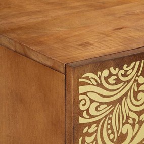 Armário de TV 105x33x46 cm Madeira Sólida de Mangueira