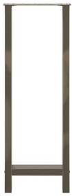 Pés de mesa de bar em aço natural, 2 peças, 50x (110-111) cm, aço