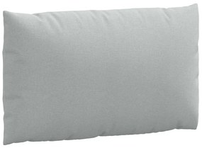 Almofadões de paletes 2 pcs mesclado tecido cinza-claro