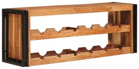 vidaXL Escorredor de Vinho 100 x 45 x 33 cm Madeira Sólida de Acácia