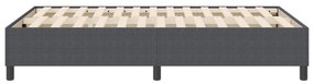 Cama Box Spring vidaXL Cinza Escuro 120x200 cm Tecido Cordinho