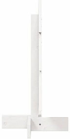 Árvore Natal decorativa 60 cm madeira de pinho maciça branco