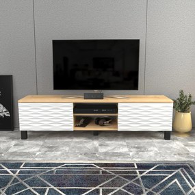 ****  
Móvel TV Lukas – Branco Safira – 150 cm x 35 cm x 40,3 cm

**
