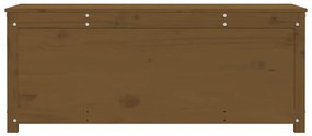 Caixa de arrumação 110x50x45,5 cm pinho maciço castanho-mel