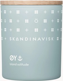 Vela perfumada mini Øy (maçã silvestre, rosa canina, musgo aquático, folhas verdes)