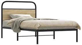 Estrutura cama s/ colchão derivados de madeira carvalho sonoma