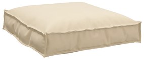 vidaXL Almofada de palete para assento Bege 70 x 70 x 12 cm