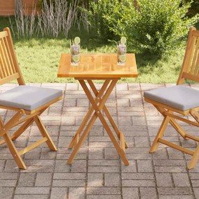 vidaXL Tampo de mesa 60x60x2,5 cm madeira de teca maciça