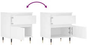 Mesa de cabeceira 40x35x50 cm derivados de madeira branco