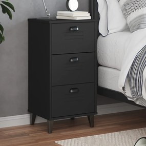 Mesa de cabeceira VIKEN derivados de madeira preto