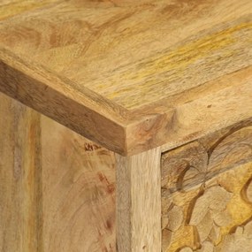 Mesa de cabeceira em madeira de mangueira maciça 40x30x50 cm