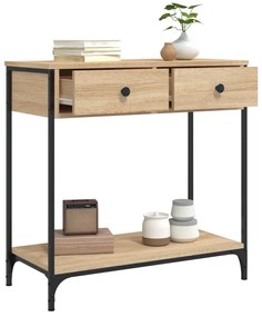 Mesa consola 75x34,5x75 cm derivados de madeira carvalho sonoma