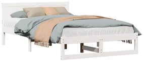 Estrutura de Cama Branca Madeira 120 x 200 cm Durável